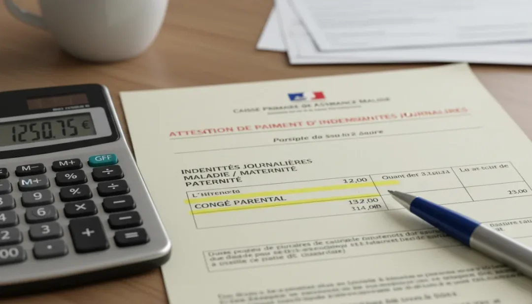 Détails des indemnités journalières pour le congé parental en France.