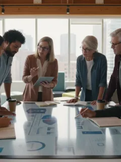 Professionnels en formation continue, collaborant et apprenant de nouvelles compétences pour 2026.