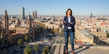 Profesional resiliente en España superando el estrés laboral