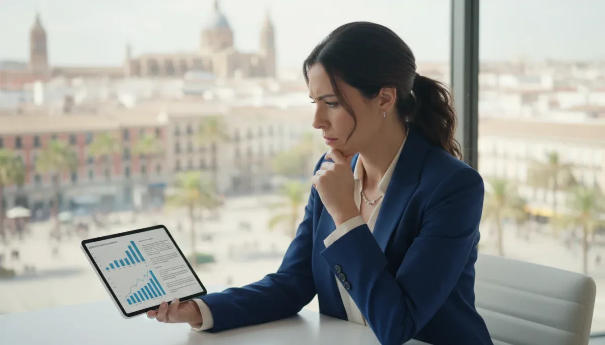 Mujer profesional analizando nuevas regulaciones laborales en España 2026