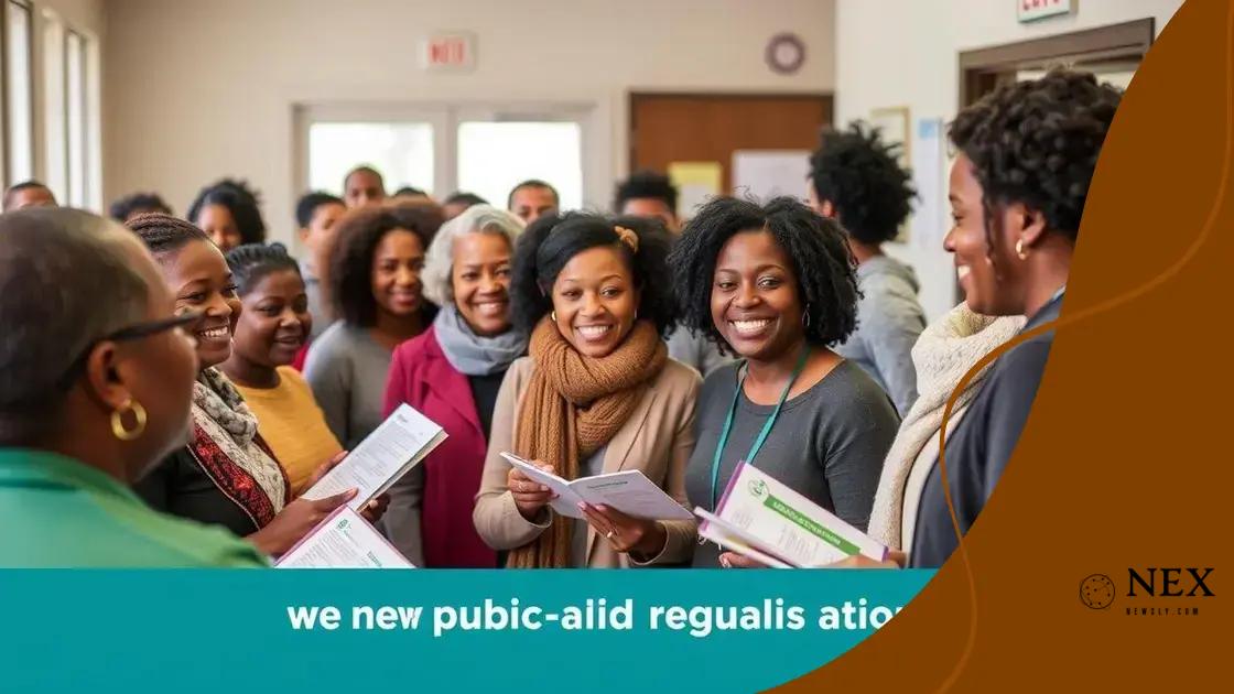 Key benefits of the new public aid regulations