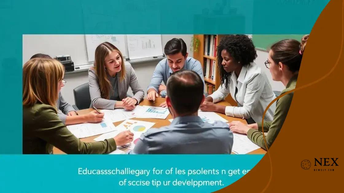 Challenges in implementing teacher development initiatives