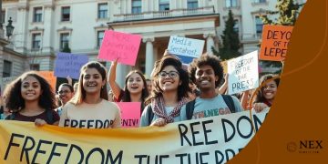 Student protests against media censorship: the urgent call