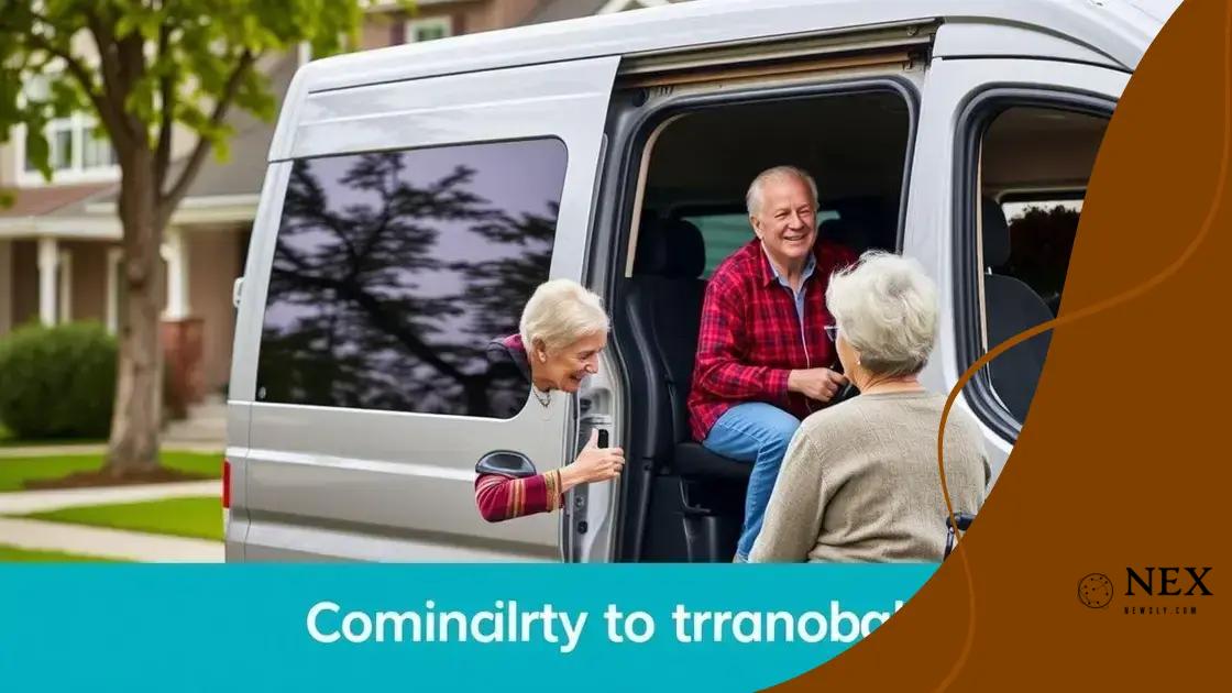Community resources for transportation support