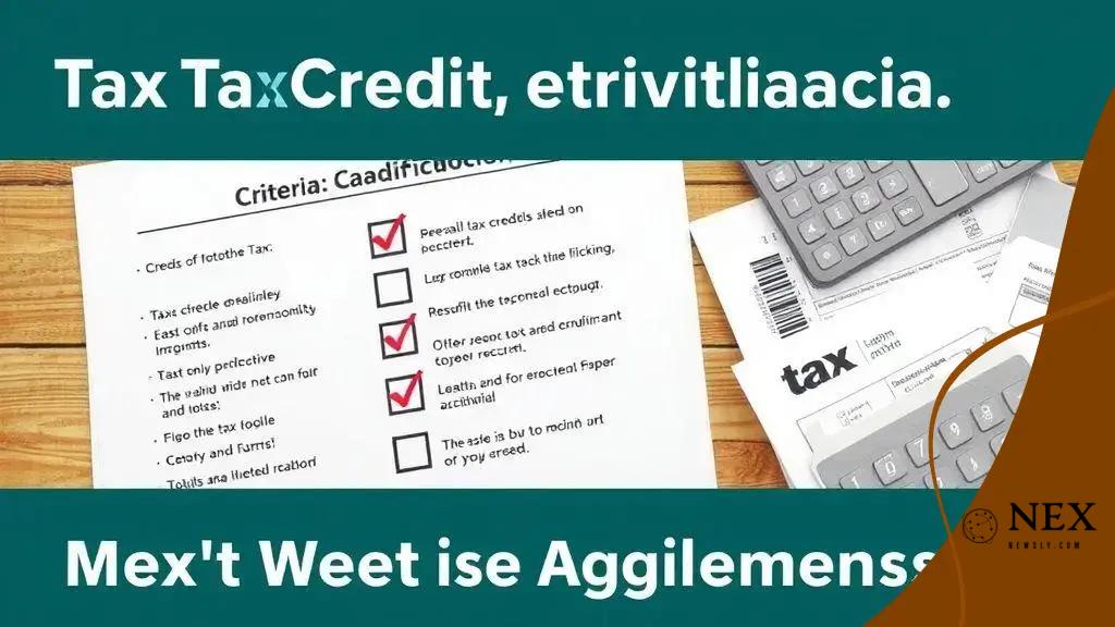 Eligibility criteria for tax credits