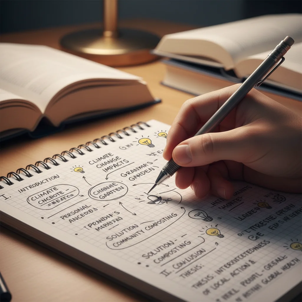 Brainstorming and outlining college essay ideas