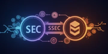 Illustration of SEC oversight on digital asset regulations in 2026