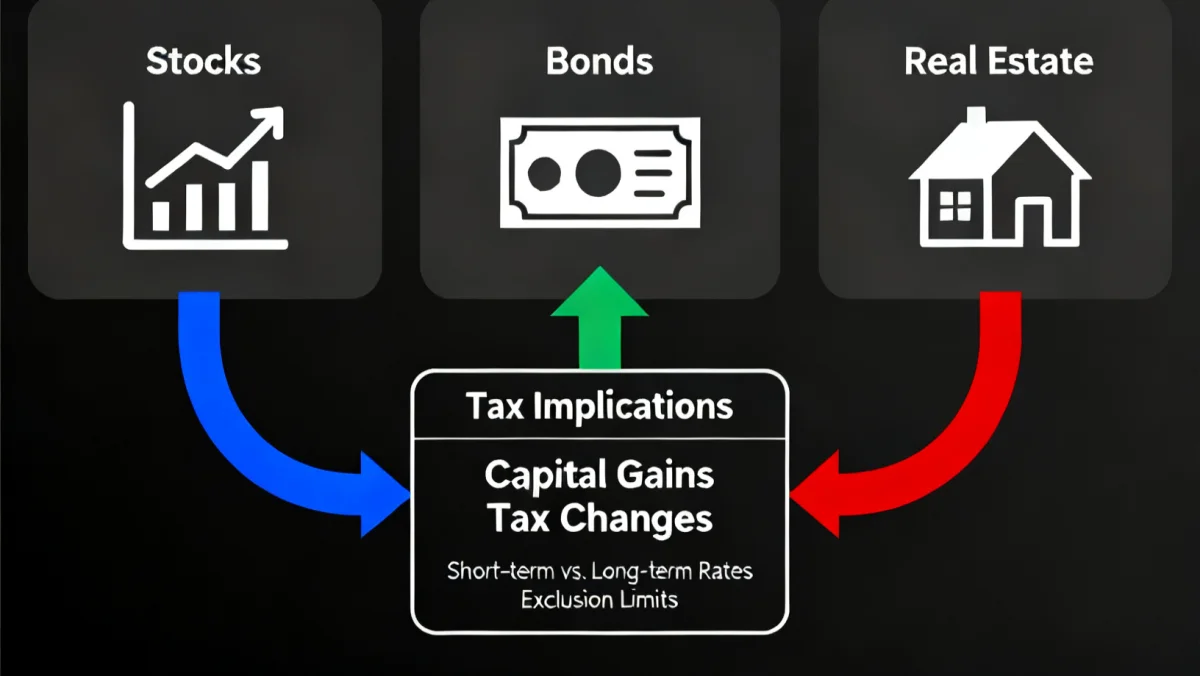 Diverse investment vehicles and their tax implications for capital gains