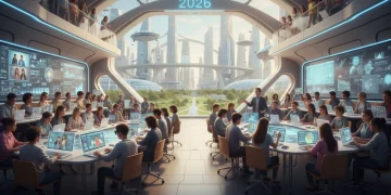 U.S. students balancing online and in-person learning environments in 2026.
